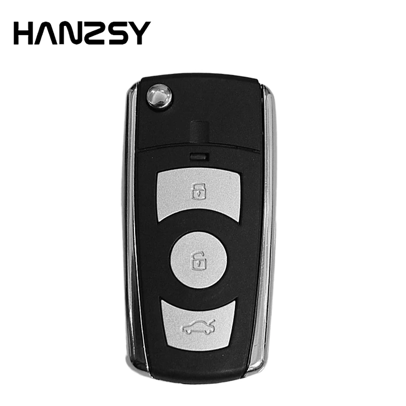 

HANZSY new 4 Buttons Replacement Folding Remote key Case Shell for Kia CERATO Fob Modified Flip car Case with uncut Blade
