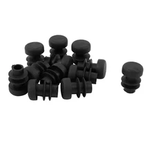 12 шт Пластиковые 12 мм концевые заглушки для труб колпачки вставные пробки круглые черные