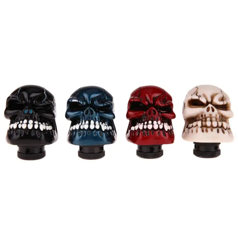 

1pc Skull Head Car Gear Shift Knob Modification Interior Accessory Car Hand Brake Cases High Quality Car Accessories New
