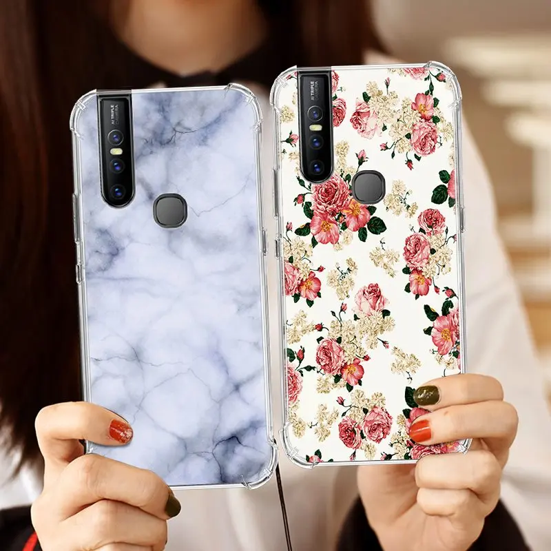 Анти падающий чехол для телефона Vivo V15/S1/V1831A/V1831T 5 99 дюймов стильный окрашенные с