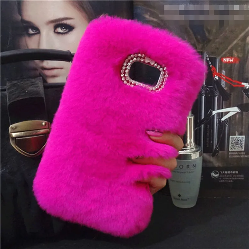 Для HTC Desire 12S Plus U11 U12 Life U Play Ultra Luxury Real Rabbit Plush Fur Telefon Case пушистые волосы Funda|Бамперы| |