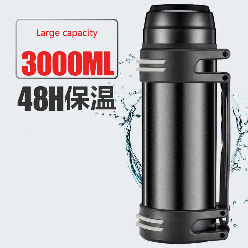 

304 Stainless Steel Thermos 2000ml 2600ml 3000ml Tumbler Coffee Vacuum Flasks Thermoses Travel Thermos Bottle Thermocup