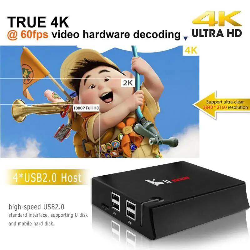 

TV Box Amlogic S905D Quad Core Android 7.1 2GB+16GB 4K Set-top Box With Dual Wi-Fi Bluetooth Media Palyer High Quality