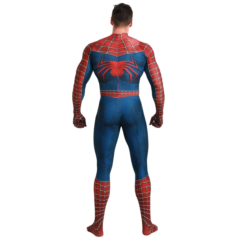 Adult Marvel's The Avengers Endgame Superhero Tony Iron Spider-Man Zentai Suit Halloween Cosplay Costume