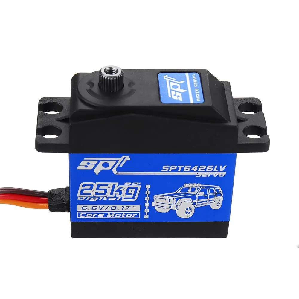 SPT5425LV 25KG 90° Large Torque Digital Metal Gear Servo For 1:8 1:10 RC Robot Car Boat SPT5425LV 25KG 90° Large Torque Digital Metal Gear Servo For 1:8 1:10 RC Robot Car Boat