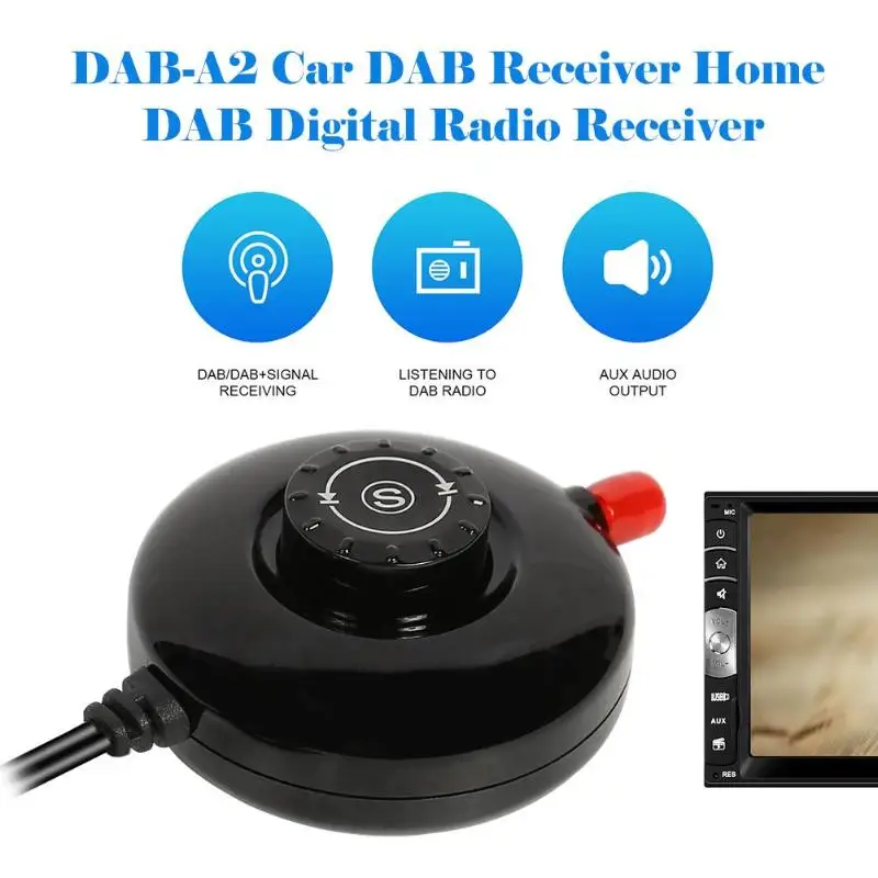 

Digital Display USB Car DAB/DAB+ Band III 174-240 MHz Radio Receiver Tuner LED Display for Car Radio or Audio car accessories