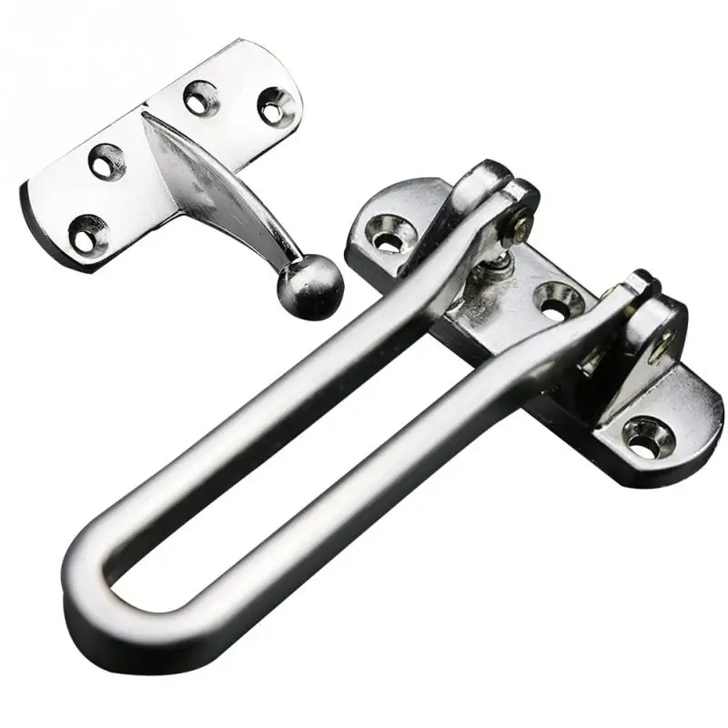 

Hot New Stainless Steel Hasp Latch Lock Door Chain Anti-theft Clasp Convenience Window Cabinet Locks For Home Hotel Securit