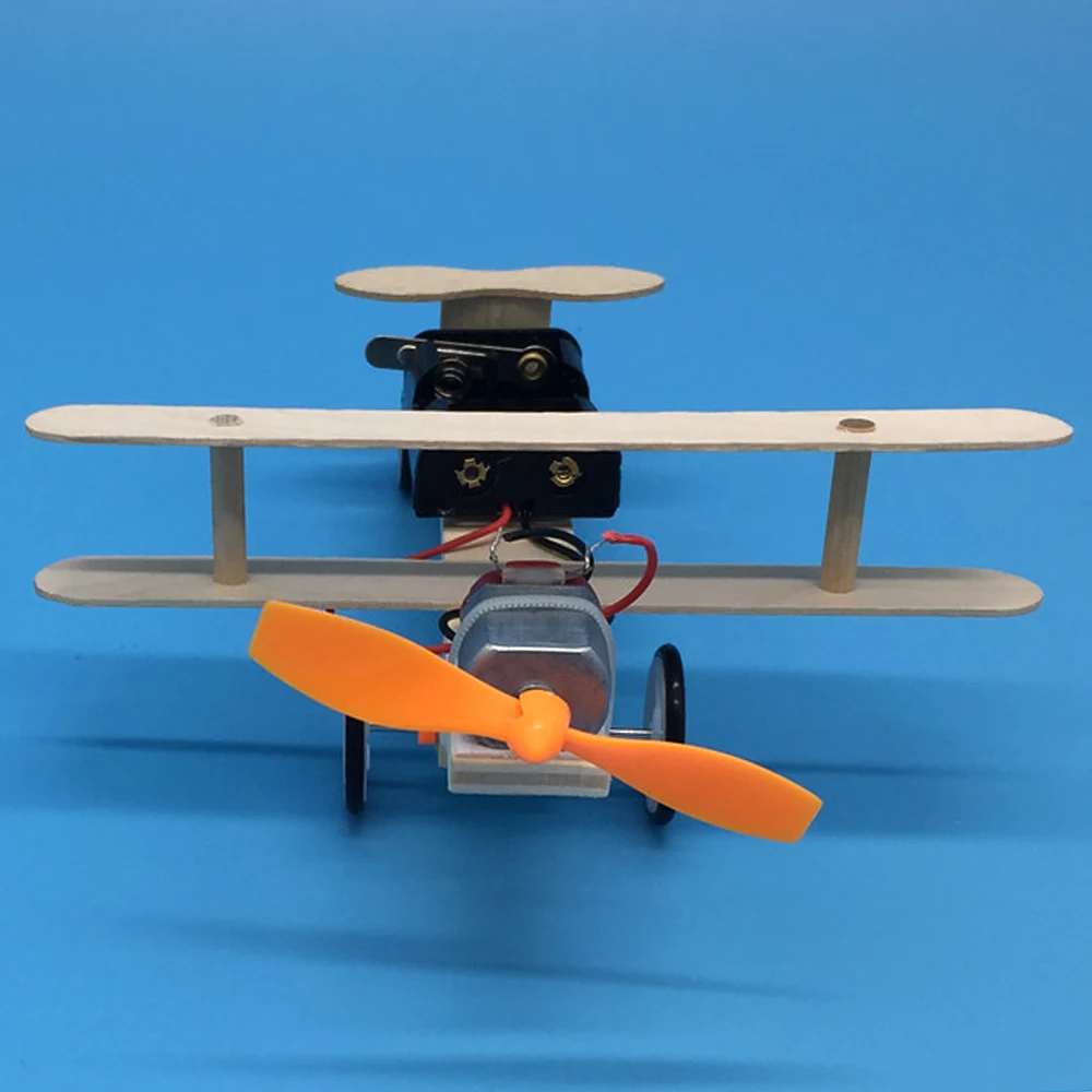 Деревянный Электрический самолет планер DIY Kit детская игрушка электрическая
