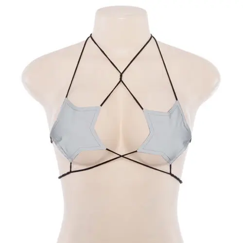 

Flash Women Clubwear Bandage Top Ladies Starfish Reflective T shirt Night Club