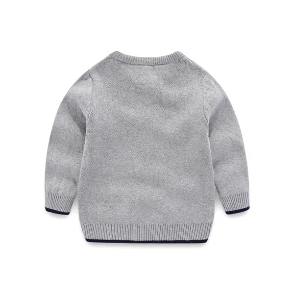 Детский свитер хлопковый свитер с круглым вырезом для мальчиков и девочек