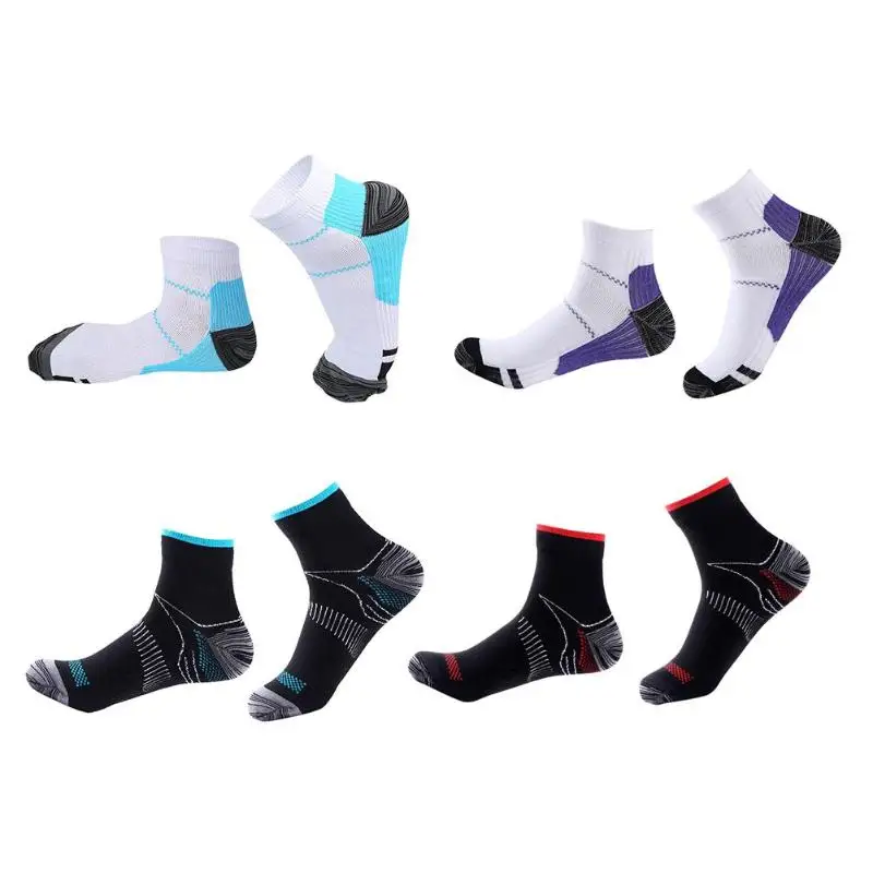 

1pair Sport Foot Compression Socks Elastic Breathable Short Socks Supplies