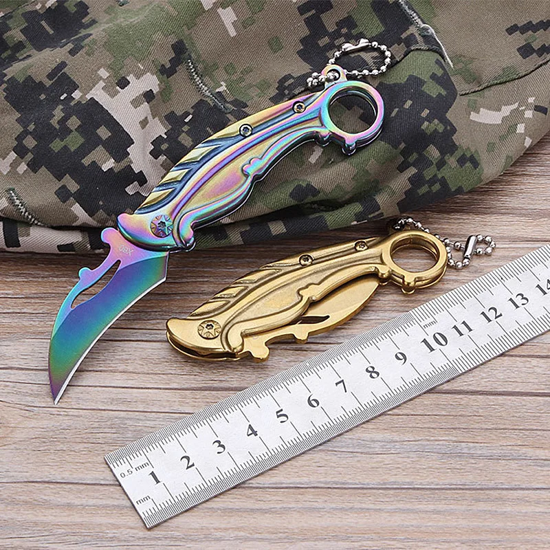Нож Karambit, ручной инструмент, складной нож, нож для выживания, CS GO, счетчик ударов, кемпинга, охоты, тактический инструмент, карманный нож из нержавеющей стали