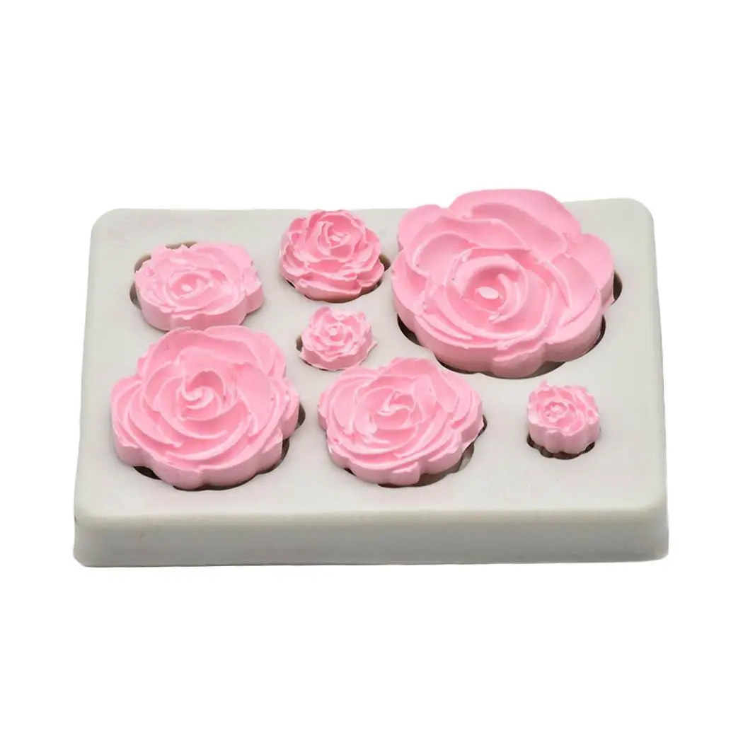 

Roses Pattern Silicone Fondant Mold lovely Mold Cake Decorating Baking Mold Beautiful Bakeware Accessories