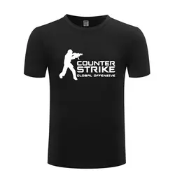Игра Counter Strike CS Go для мужчин s мужчин футболка 2018 новый короткий рукав O средства ухода за кожей Шеи Хлопок Повседневная футболк