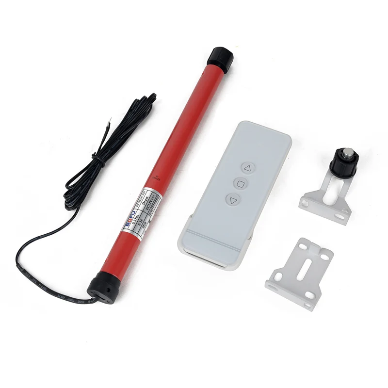 

12V Electric Roller Blind DIY Roll-up Window Shade Tubular Tool with Remote Control for Home Decor Roller Shade Mayitr
