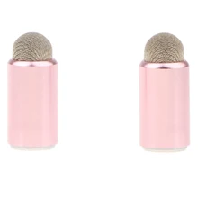 MagiDeal 2 в 1 защитный колпачок с тонким волоконным наконечником в качестве стилуса для Apple розовый