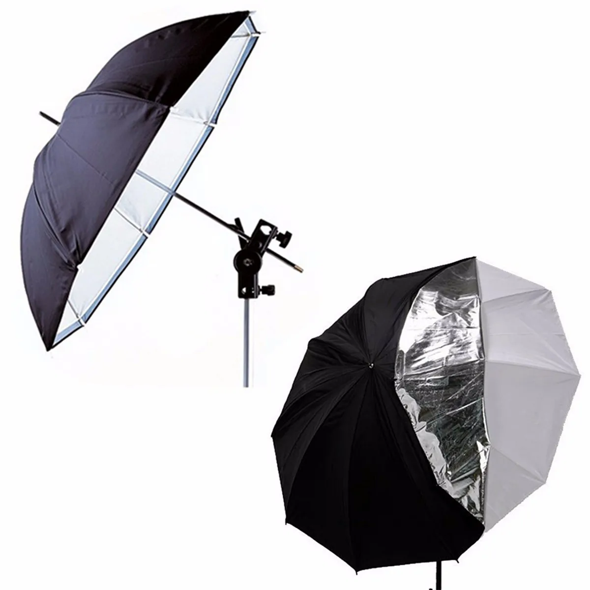 

33" Photo Double Layer Continuous Lighting Umbrella Kit w/ Reflector Umbrella For Portrait Photography Studio Video Recordi