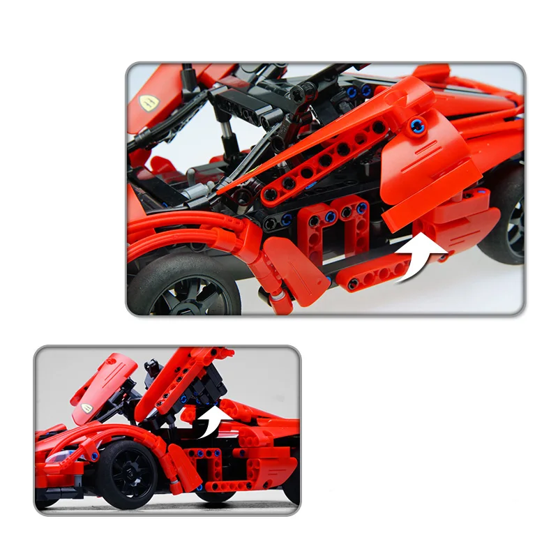 380pcs Technic City Series Racing RC Car Model Building Blocks Bricks Sets Toy Remote Control Sports Cars Compatible Legoed Toys