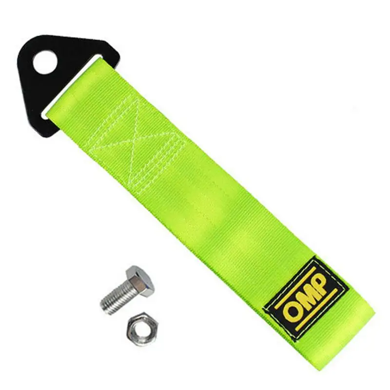 

Towing Rope Racing Car Universal Tow Eye Strap Tow Strap Bumper Trailer High Strength Nylon Tow Ropes For Cars Ford OMP JDM Tra