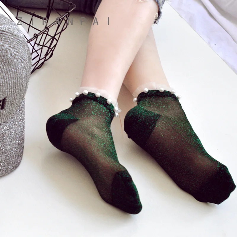 Сексуальные кружевные сетчатые Шелковые Ажурные Носки, прозрачные эластичные тонкие женские носки из пряжи, 1 пара = 2 шт. ws410