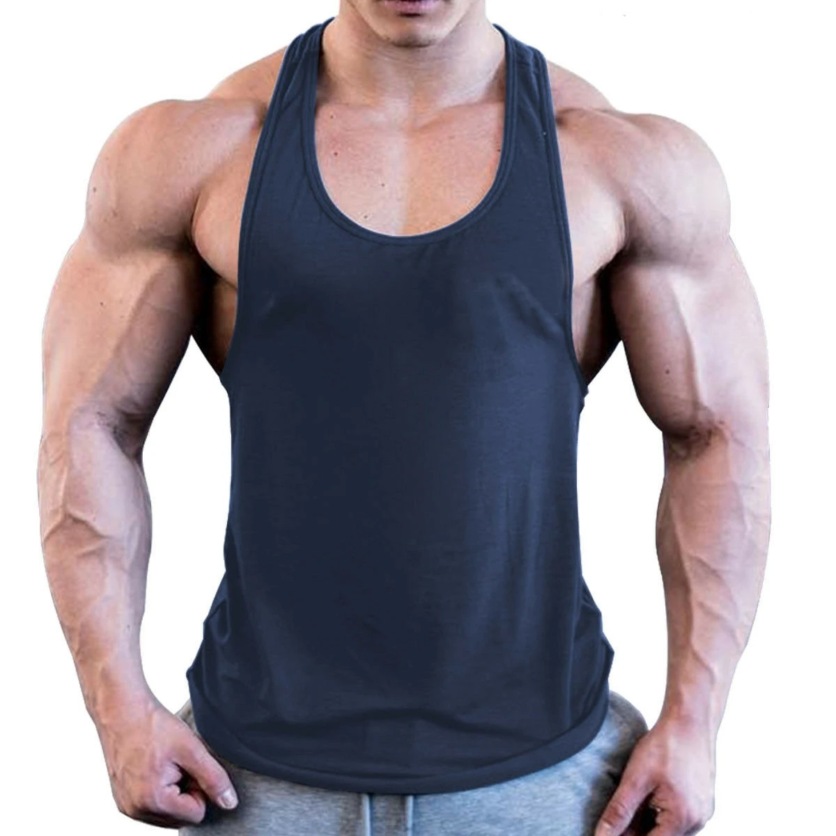 

New 2019 Men Workout Bodybuilding Vest Tank Tops Male Muscle Man Fitness Sweat Tanks Vests Singlet Tees Top