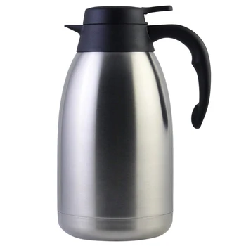 

68 Oz Stainless Steel Thermal Coffee Carafe/Double Walled Vacuum Thermos / 12 Hour Heat Retention / 2 Litre