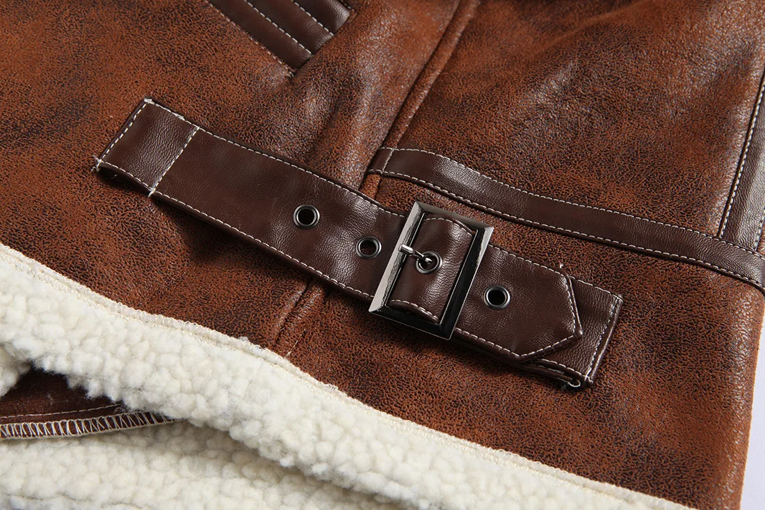 New Men's Simulation Leather Jacket Winter Thickening Collar Men's Leather Men's Jacket New Men's Simulation Leather Jacket Winter Thickening Collar Men's Leather Men's Jacket