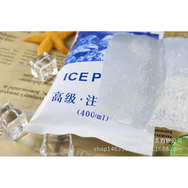 400 ml Pacchetto di Ghiaccio Isolato In-su misura Riutilizzabile Asciutto Freddo Impacco di Ghiaccio Gel Sacchetto Più Freddo Per Il Pranzo Contenitore di Alimento lattine di Vino Medico
