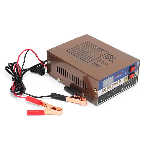Car Battery Charger 12V 24V Volt Motorcycle Pure Copper Smart forPulse Repair Battery Auto Charger Car Interior Battery Charging