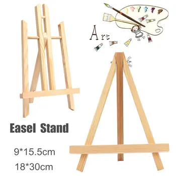 

Wooden Durable Easels Display Tripod Artist Painting Stand Rack Wedding Table Card Stand Holder For Party Decoration 155X90mm