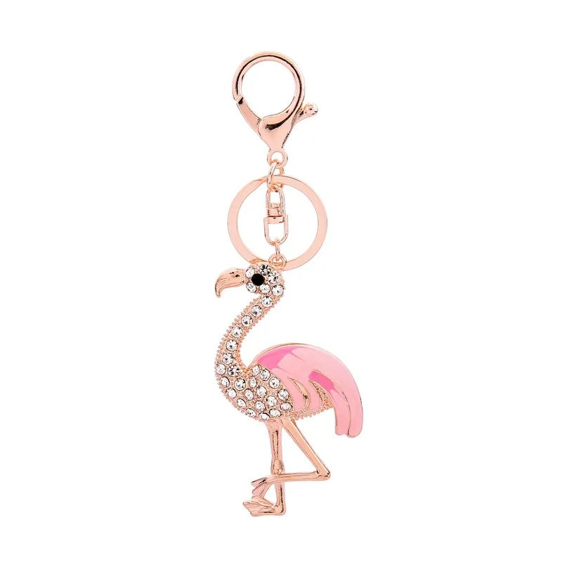 

10Pcs Cross-Border Creative Accessories Flamingo Key Chain Car Pendant Accessories Bags Flamingo Pendant Wholesale Custom