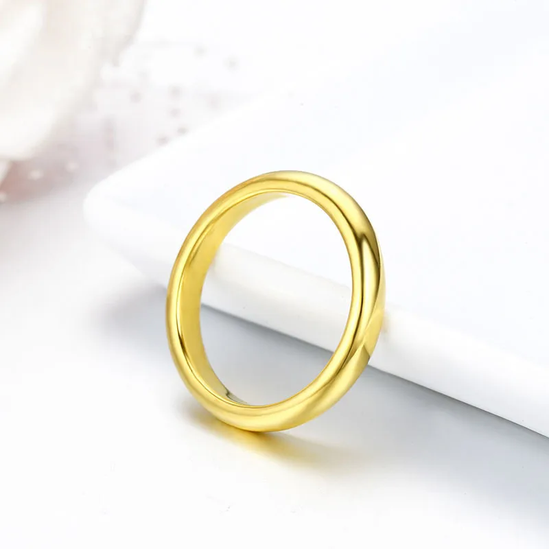 6-11# D форма, обручальный Свадебный перстень для женщин и мужчин, латунь, желтое золото, цвет, ювелирные изделия, Bague Anillos Anel Feminino Bague