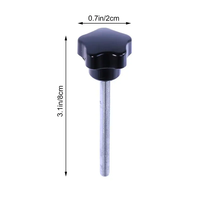 

10 PCS M5x60 Hole Five Star Screws Grips Star Head Clamping Knobs