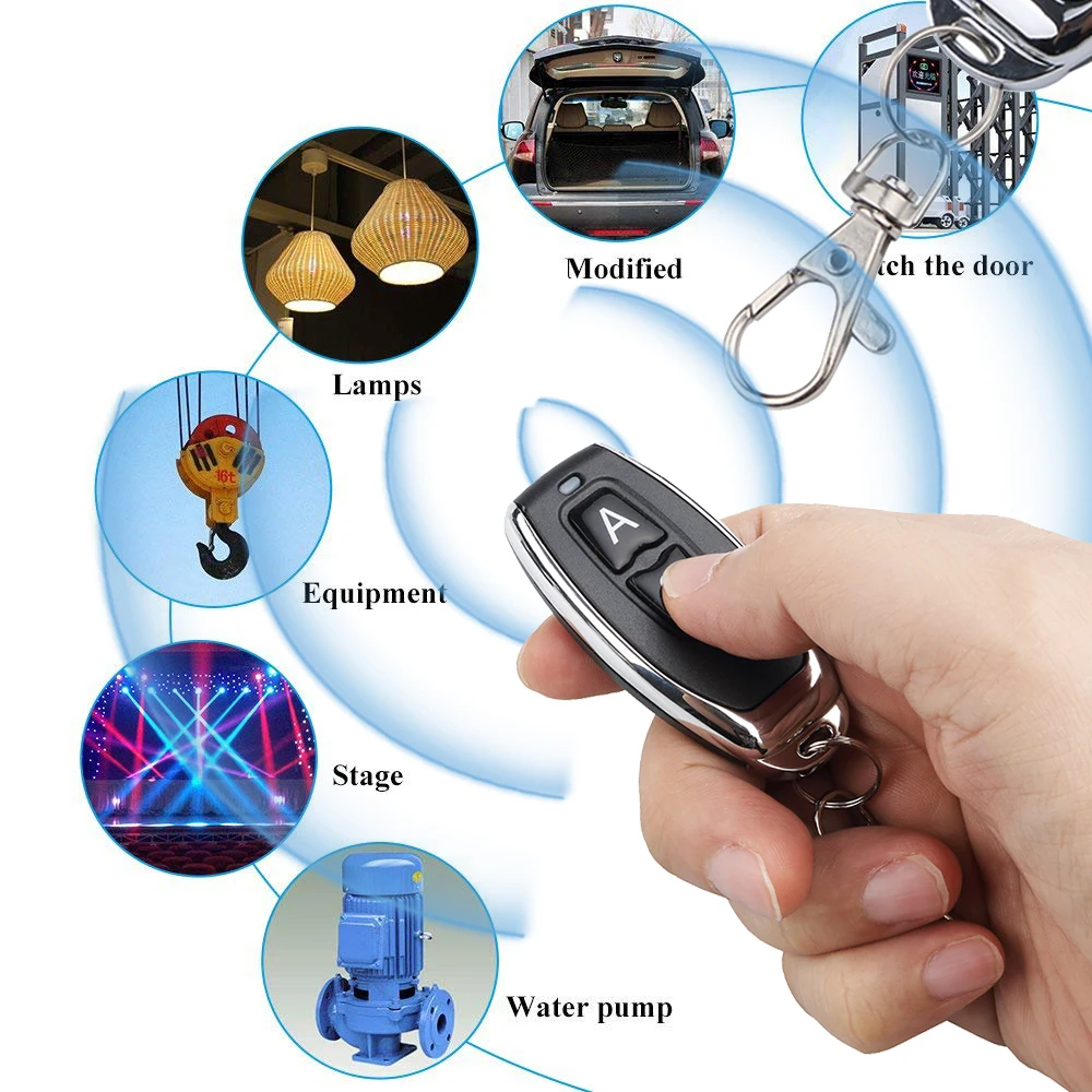

kebidu Universal Wireless Remote Control 433Mhz Switch DC 12V 1CH relay Receiver Module RF Transmitter