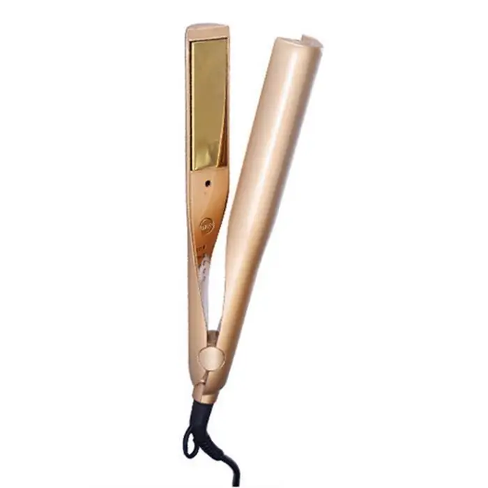 

Hot Selling 2-in-1 coating Hair straightener comb hair Curler beauty care Iron healthy beauty
