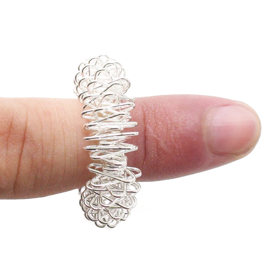 10Pcs Finger Massage Ring Acupuncture therapy promote Hand Blood Circulation Pain Relief Massager Tens Stress Relief lose Weight