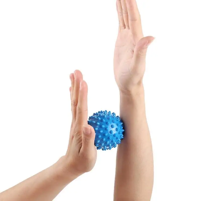 1 шт. 6,5 см синий ПВХ коврик для фитнеса шарики для массажа рук мяч для йоги расслабляющий мышцы мяч ноги подошва руки массажные шарики для бодибилдинга инструменты