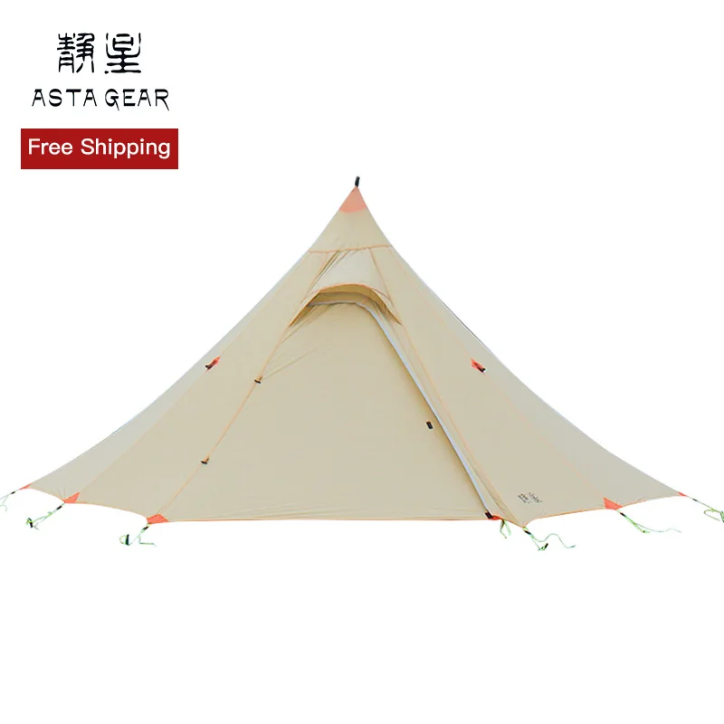 

ASTAGEAR 2019 NEW SNOW 2 Person Oudoor Ultralight Camping Tent 3 Season Lightweight poleless tent