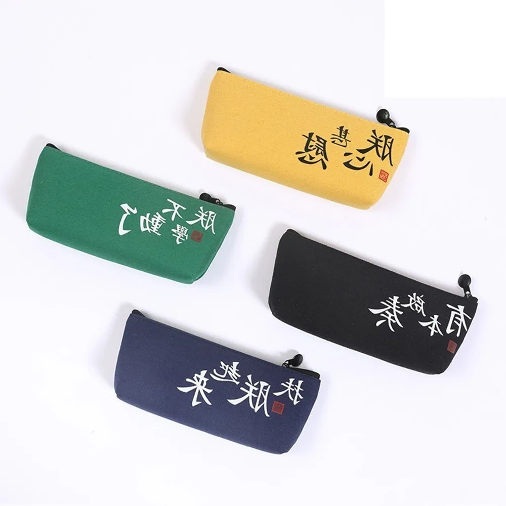 

NEW Originality cases girls Real Quotations Series Student To Work In Stationery Pencil Bag Hand Pen kawaii WJ-HD20 Affordable
