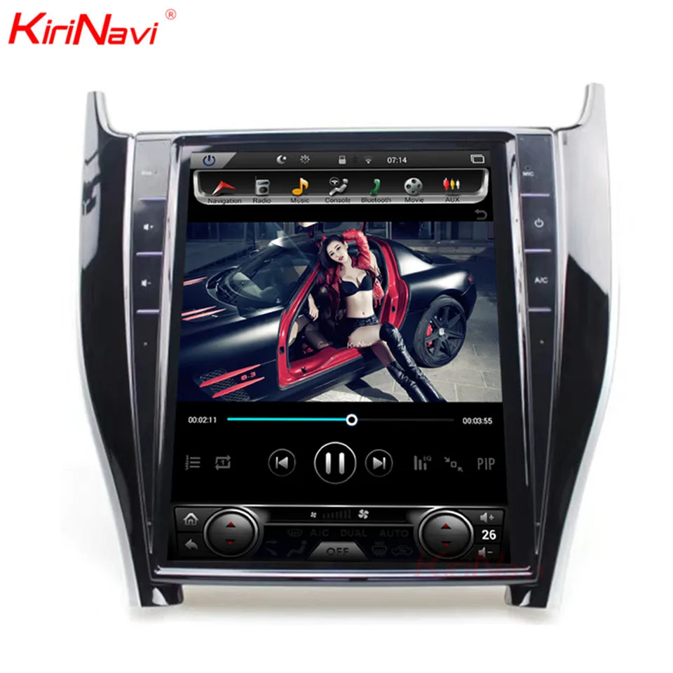 Top KiriNavi Vertical Screen Tesla Style 12.1inch Android 7.1 Car Stereo For Toyota Harrier Radio Multimedia Player GPS Navigation 3