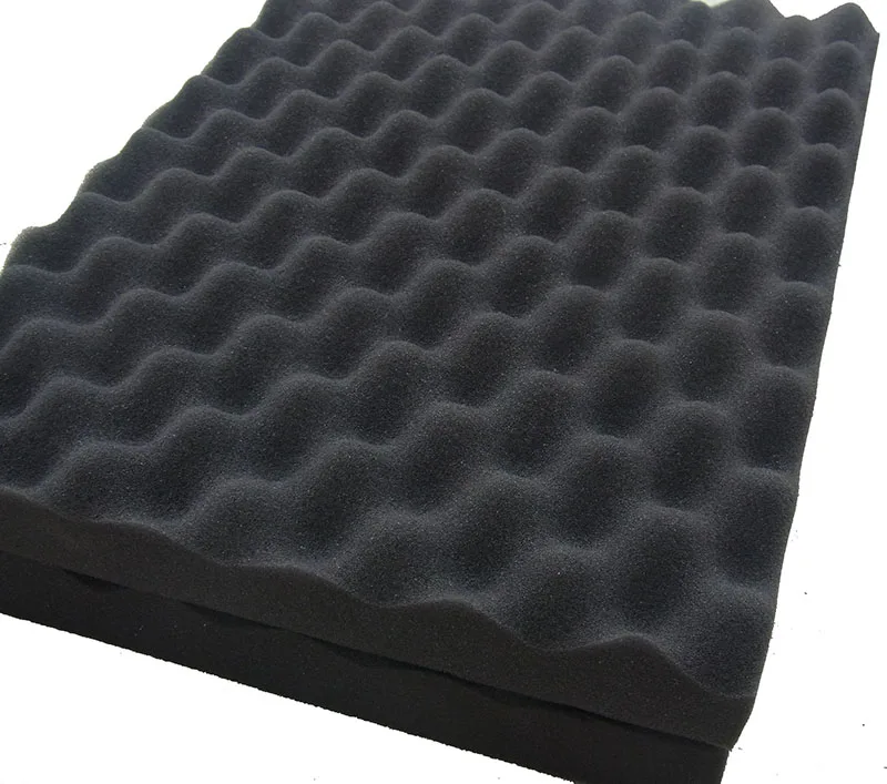 

47*35*3cm egg wavy DIY Multifunction Toolbox shockproof sponge padding customized square grid sponge handmade tool box part