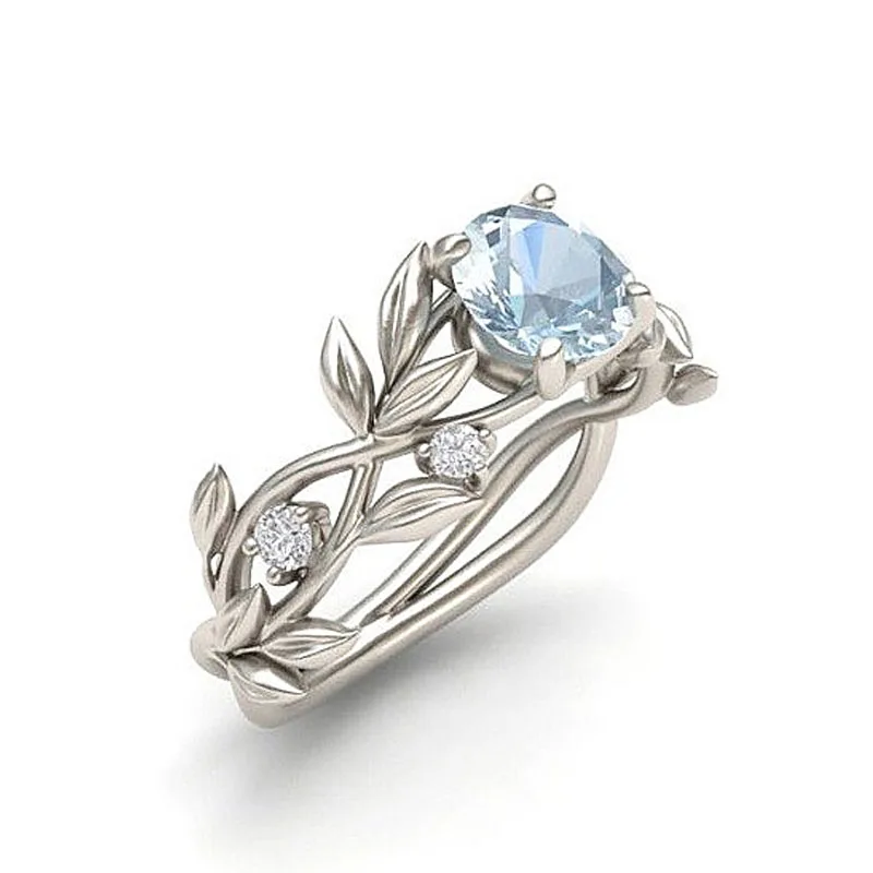

Sale Flowers Finger Rings For Women Crystal Middle Ring CZ Charming Rings Fashion Jewelry Dropshipping