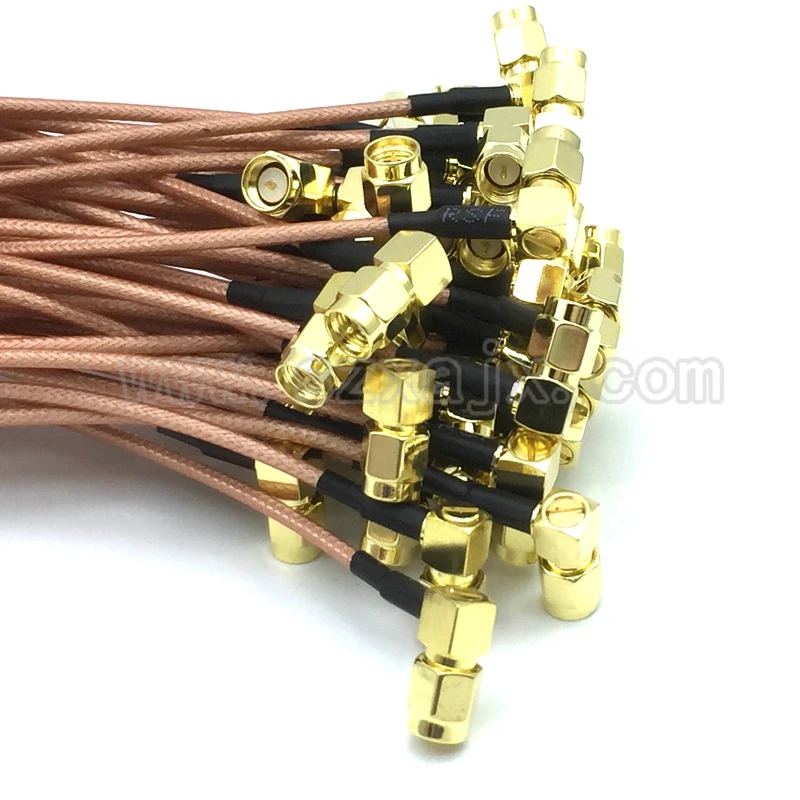 JX антенный кабель гибкий проводник Fakra D Переходник штекер к SMA Мужской правый угол GSM антенна Fakra кабель-удлинитель для RG316 15 см косичка