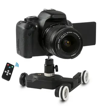 

3-Wheels Wirelesss Video Camera Auto Dolly Track Slider Dolly Car Track Rail For DSLR Cameras Camcorders iPhone R25