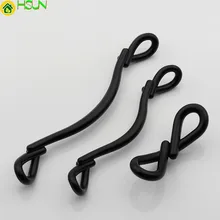 2 pcs Black Drawer Drawer Pull Handle Unique Cabinet Handles Knobs Kitchen Door Handle Furniture Hardware 5 pcs high quality metal handle stainless steel handle drawer handle knobs for drawer wooden jewelry box furniture hardware