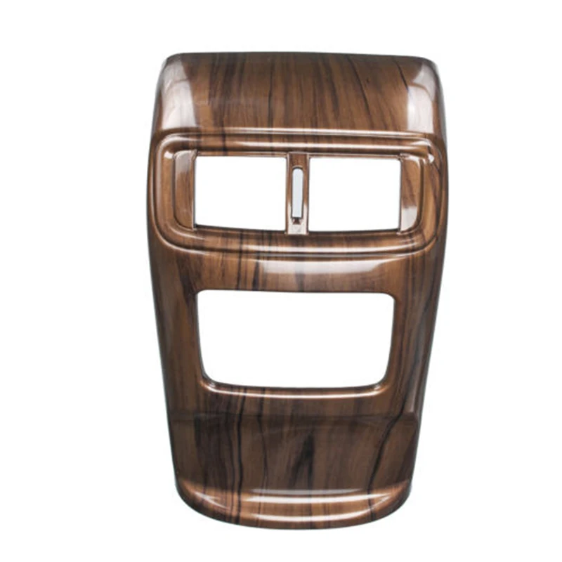 

1x For Honda CRV CR-V 2017-2018 Wood Grain Rear Air Vent Outlet Frame Trim ABS