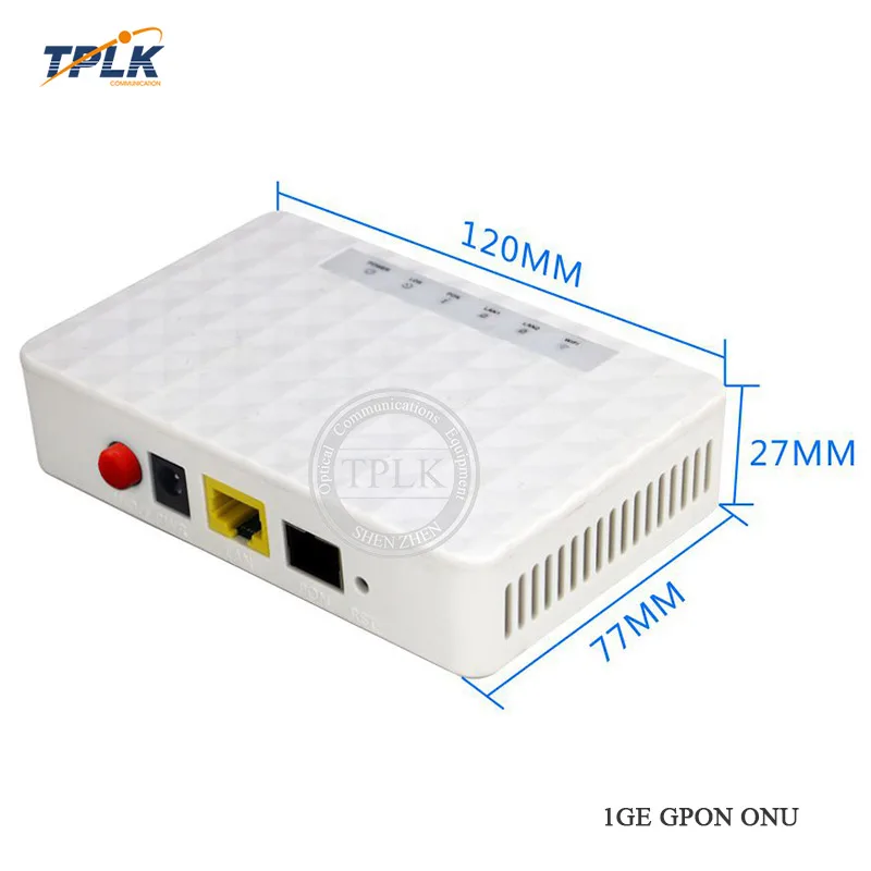 Лучшая цена 1 шт. GPON ONU 1GE FTTO ONT Одноместный LAN порт FTTH 25G чипсет волокно для дома
