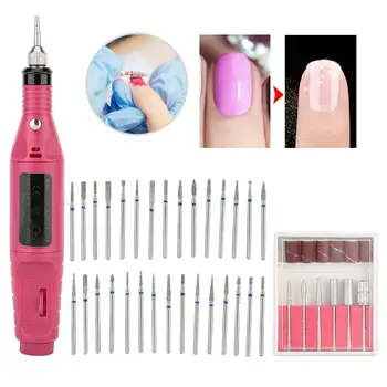 

4 Types 100-240V Portable Electric Nail File Drill Machine Nail Drill Kit Manicure Machine EU US UK AU Plug