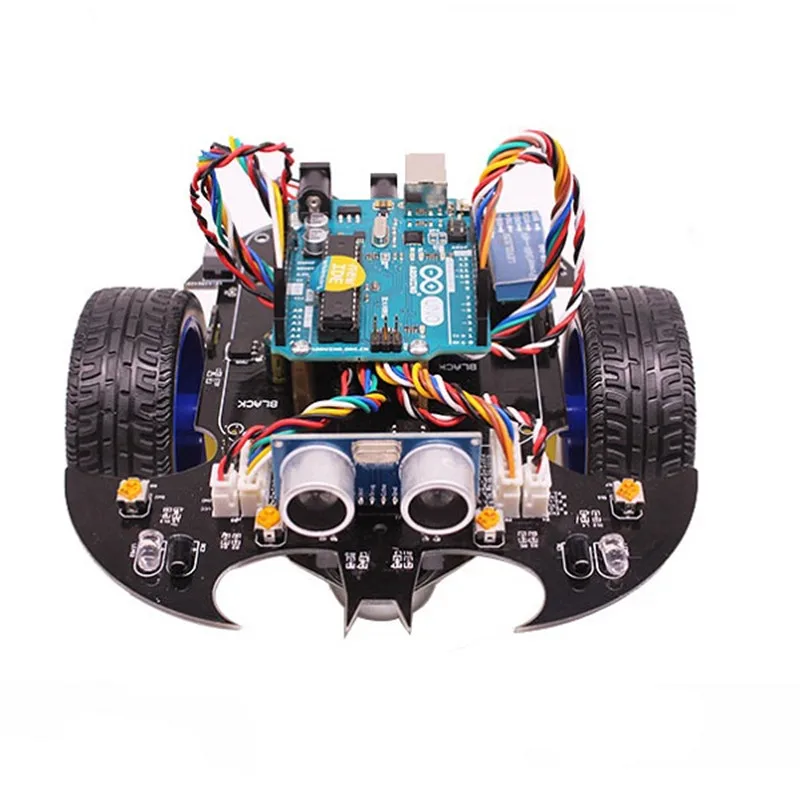 YahBoom Smart Bat Robot Intelligent Programming bluetooth Control Car Kit with for Arduino R3 Board For Science Kids Educate