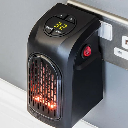 

Electric Heater Mini Fan Heater Desktop Household Wall Handy Heating Stove Radiator Warmer Machine for Winter home office 400W